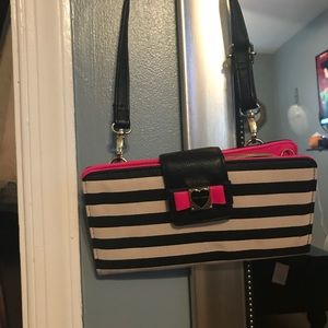 Betsy Johnson wallet on a chain